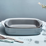 Emile Henry Individual Rectangle Baking Dish Ultime, 8.75" X 5.5", Fog