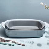 Emile Henry Individual Rectangle Baking Dish Ultime, 8.75" X 5.5", Fog