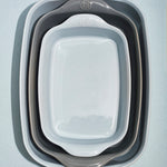 Emile Henry Small Rectangle Baking Dish Ultime, 11.5" X 7.5", Fog