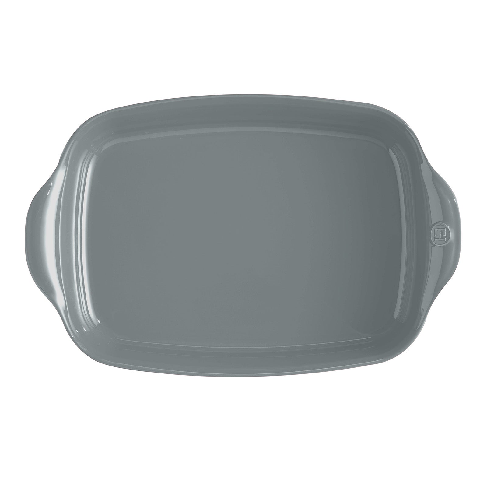 Emile Henry Large Rectangle Baking Dish Ultime, 16.5" X 10.5", Fog