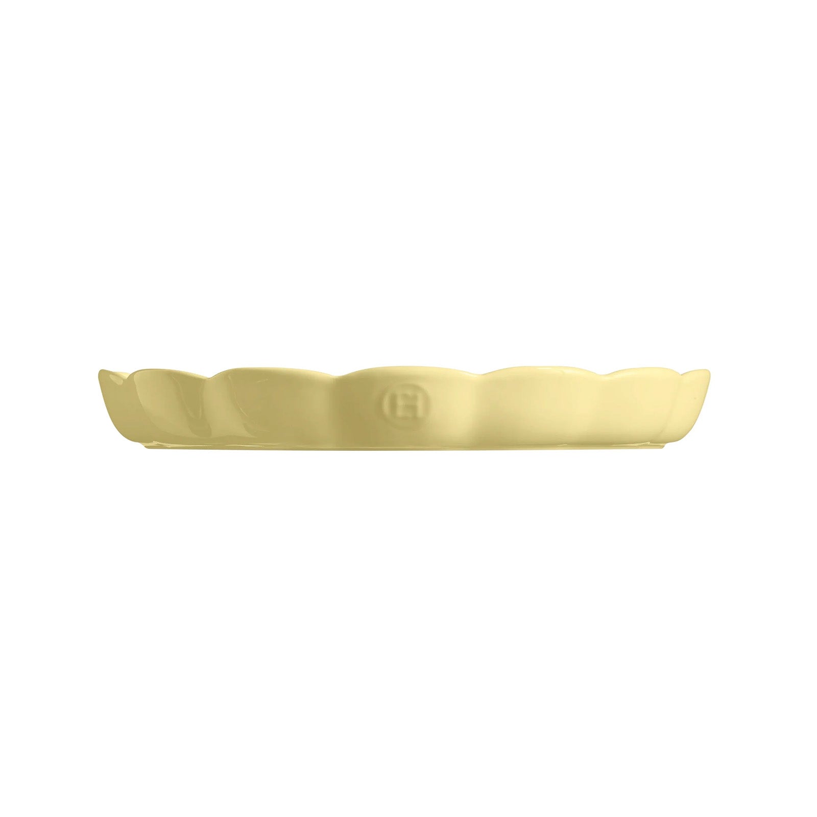 Emile Henry Madeleine Fluted Tart Dish, 12.2-Inch, Vanilla