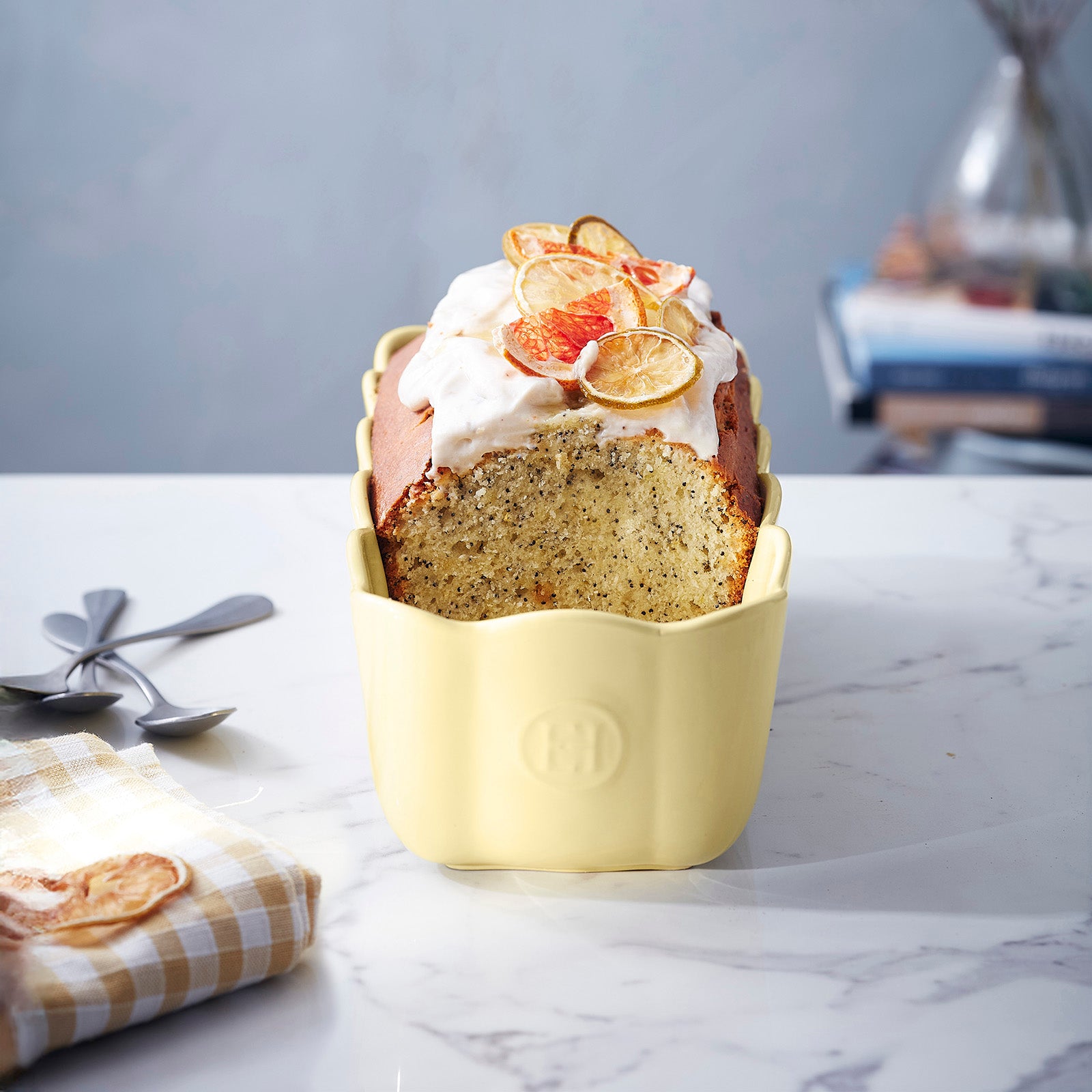 Emile Henry Madeleine Ceramic Loaf Pan, Vanilla