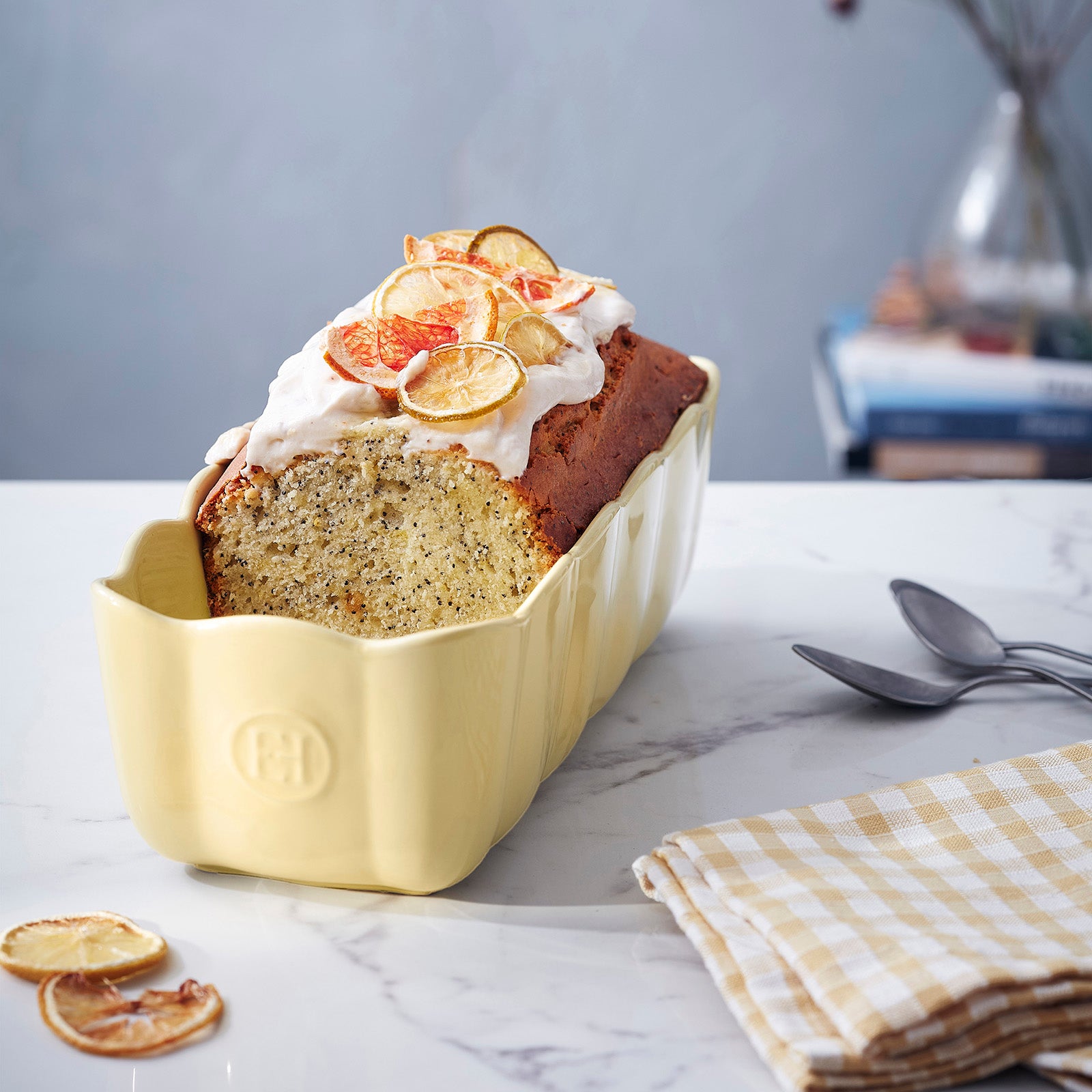 Emile Henry Madeleine Ceramic Loaf Pan, Vanilla