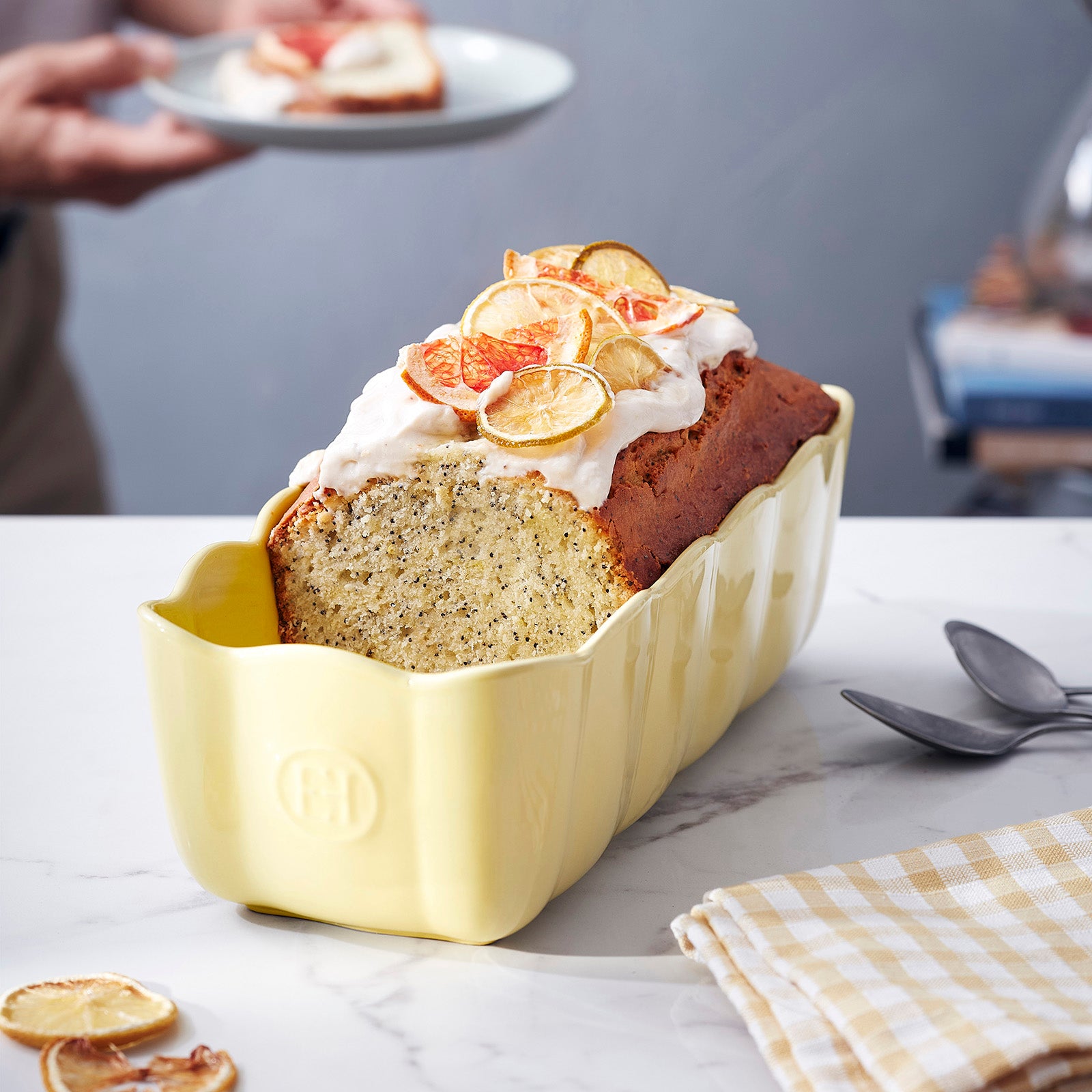 Emile Henry Madeleine Ceramic Loaf Pan, Vanilla