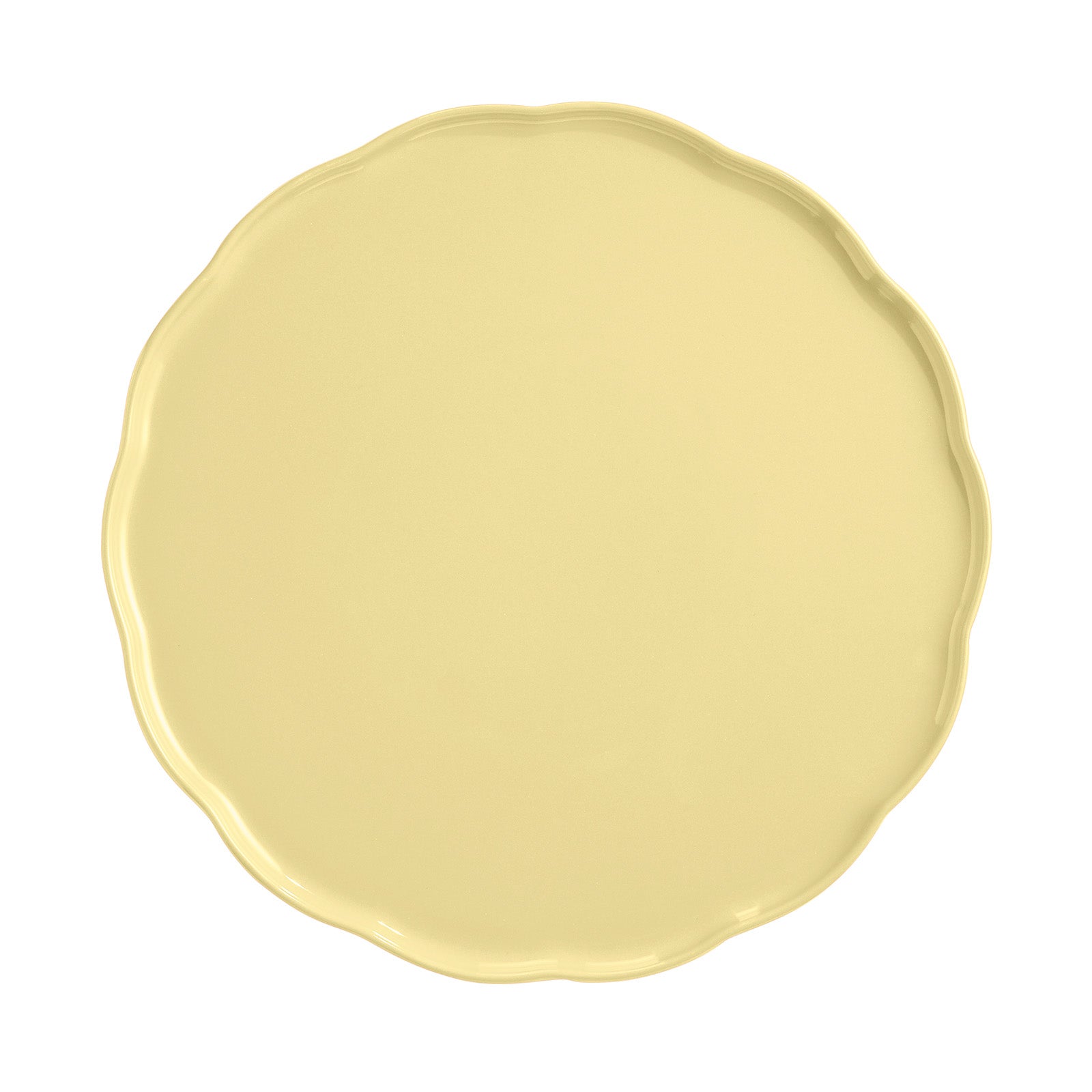 Emile Henry Madeleine Round Serving Plate, 12.2-Inch, Vanilla