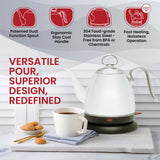Chantal Mia Ekettle Electric Water Kettle, 32 ounce, Forest Green