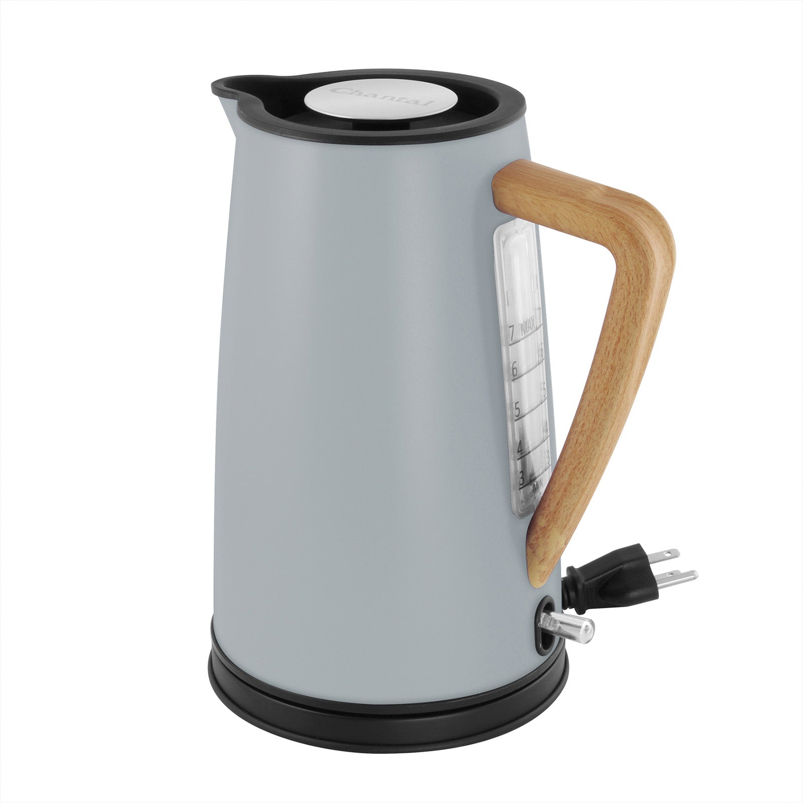 Chantal Oslo Ekettle Electric Water Kettle, 1.8-Quart, Matte Fog Gray