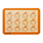 Silpat Premium Pumpkin Non-Stick Half Sheet Size Silicone Baking Mat, 11-5/8 x 16-1/2
