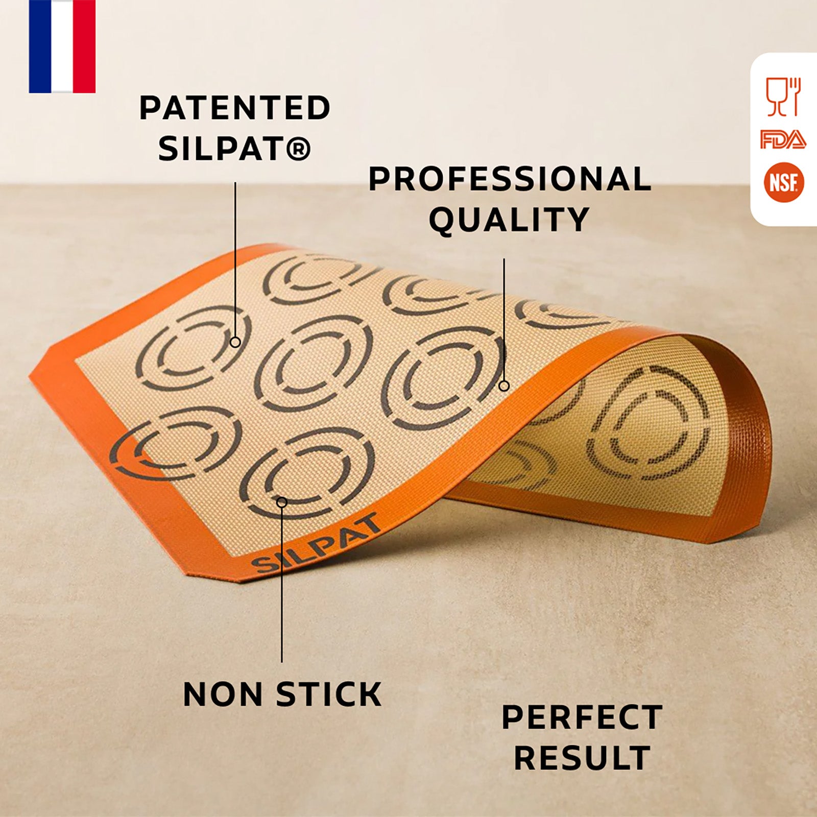 Silpat Large Perfect Cookie Non-Stick Silicone Baking Mat, 11-5/8" x 16-1/2"