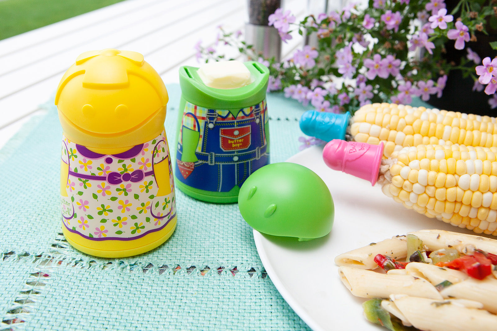 Talisman Designs Corn on the Cob 3-Piece Tool Set – Butter Keeper, Boats & Stripper