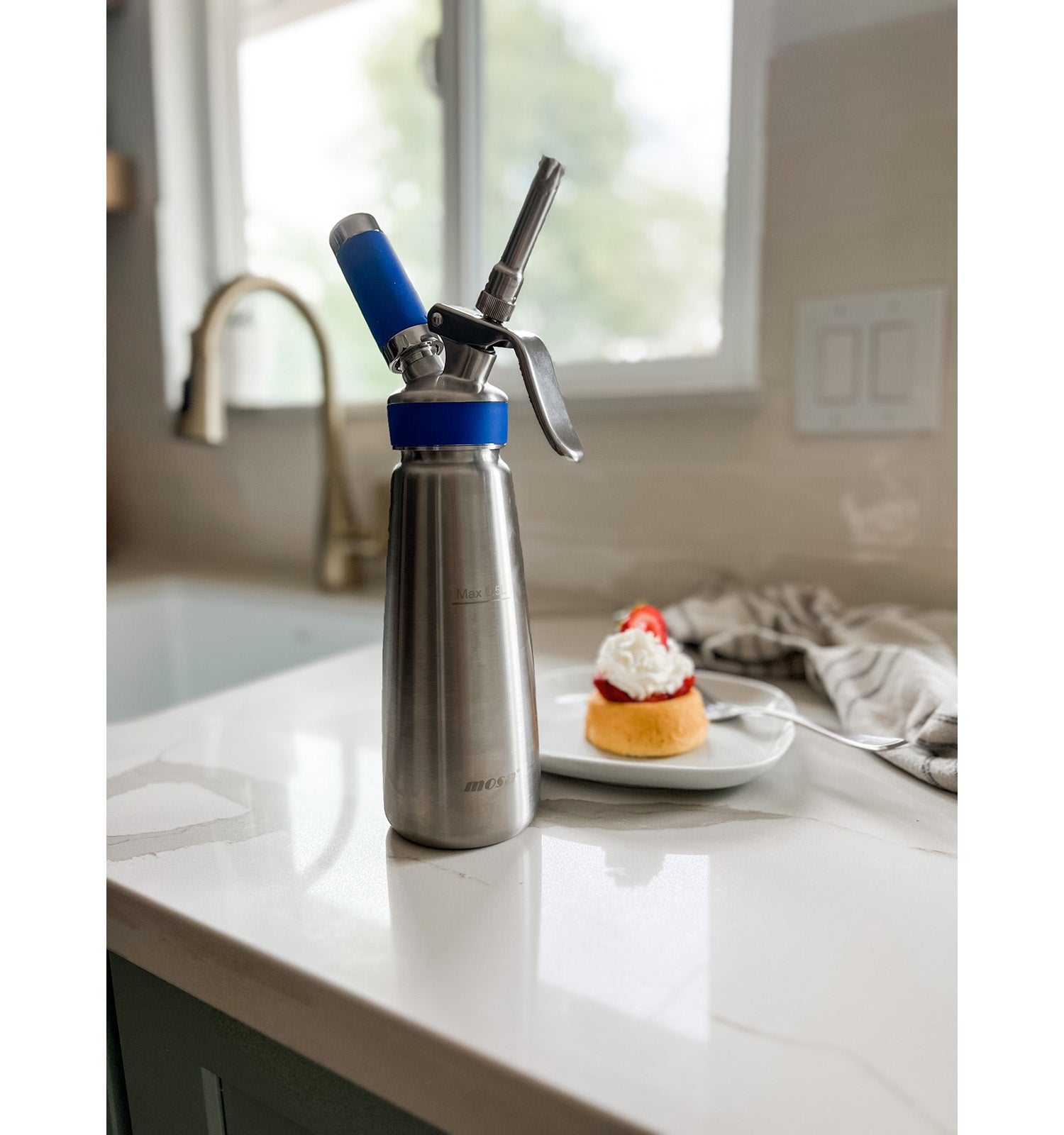 Frieling by Mosa Master Whipper Professional Cream Whipper, 1 Liter