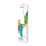 Kyocera Revolution Ceramic 5-1/2 Inch Santoku Knife, Blue