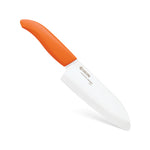 Kyocera Revolution Ceramic 5-1/2 Inch Santoku Knife, Orange
