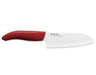 Kyocera Revolution Ceramic 5-1/2 Inch Santoku Knife, Red