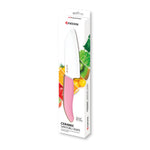 Kyocera Revolution Ceramic 5-1/2 Inch Santoku Knife, Pink