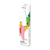 Kyocera Revolution Ceramic 5-1/2 Inch Santoku Knife, Pink