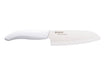 Kyocera Revolution Ceramic 5-1/2 Inch Santoku Knife, White