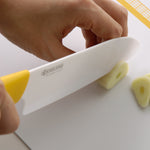 Kyocera Revolution Ceramic 5-1/2 Inch Santoku Knife, Yellow