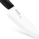 Kyocera Revolution 4-Piece Ceramic Knife Set - 7" Chef's Santoku, 5.5" Santoku, 4.5" Utility & 3" Paring Knives