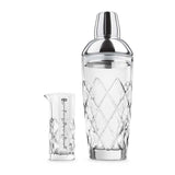 Final Touch Yarai Glass Cocktail Shaker & Jigger Set