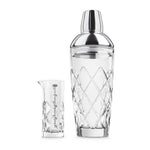 Final Touch Yarai Glass Cocktail Shaker & Jigger Set