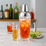 Final Touch Yarai Glass Cocktail Shaker & Jigger Set