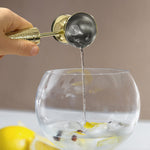 Final Touch 4 Piece Bar Tool Set with Stand - Brass Metal Handles