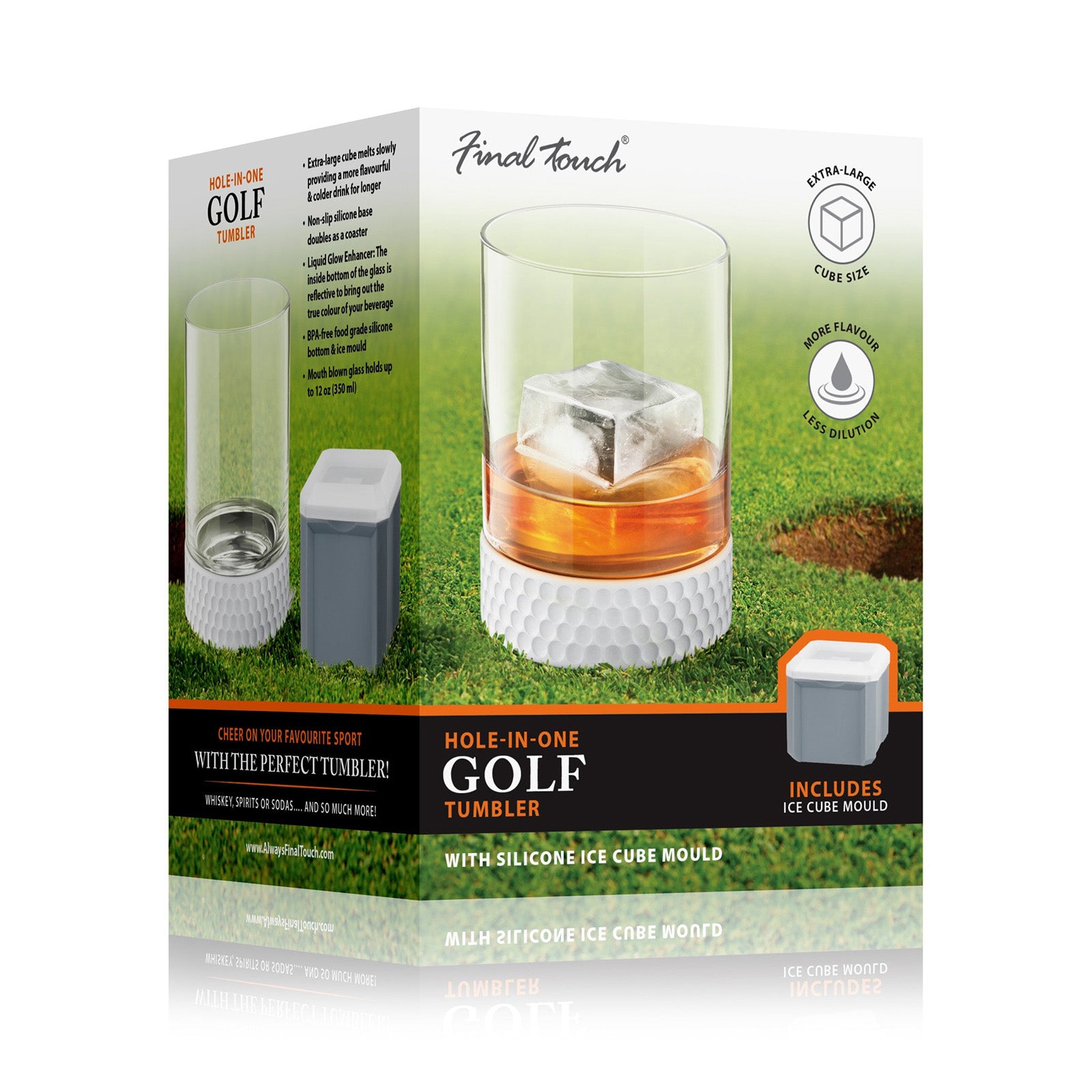 Final Touch Hole-In-One Golf Tumbler with Ice Mould