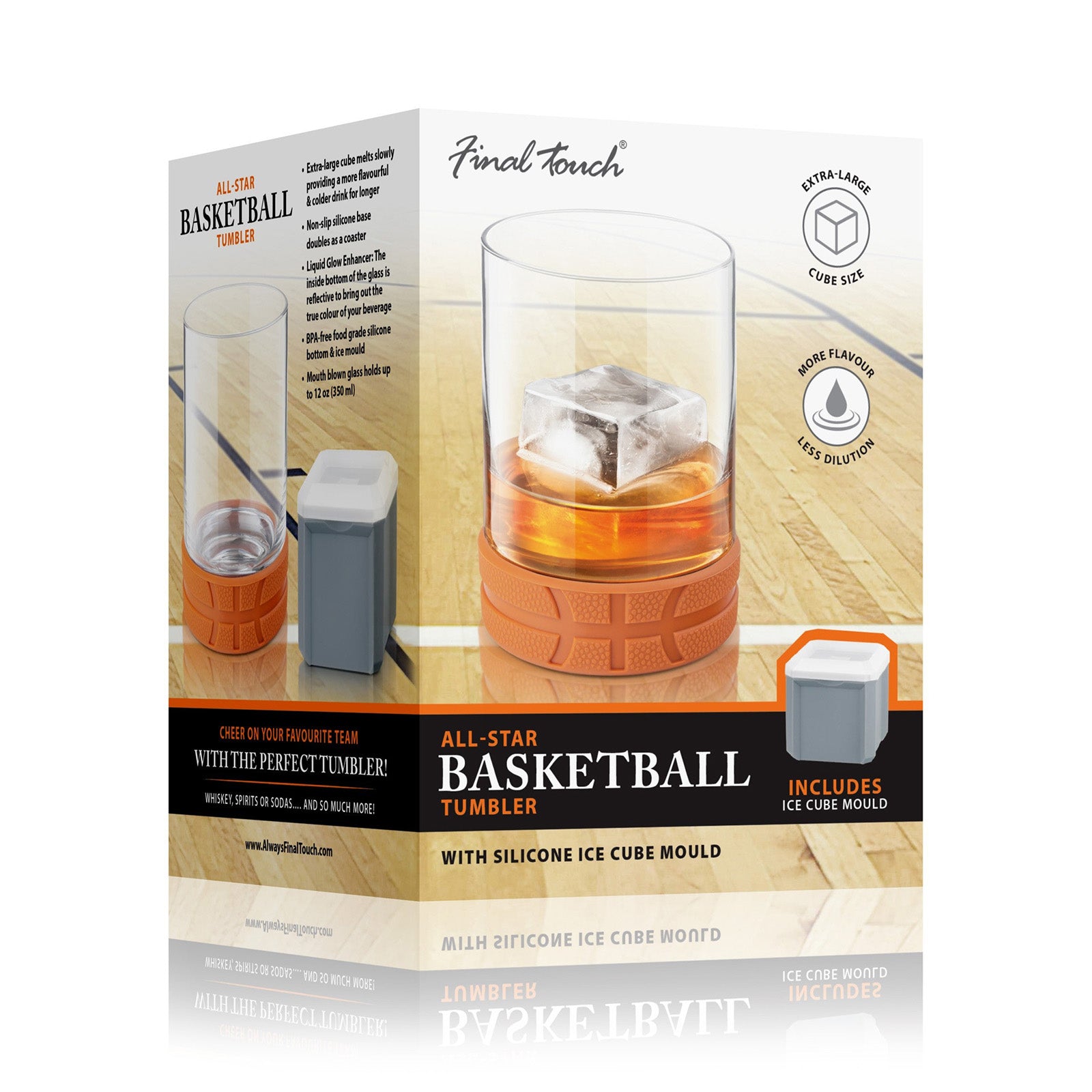 Final Touch All-Star Basketball Tumbler with Ice Mould