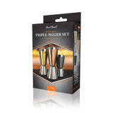 Final Touch Mixed Metal Jigger Set - Set of 3