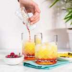 Final Touch Yarai Glass Double Cocktail Jigger, 1.5 Ounce and 0.75 Ounce