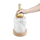 Final Touch Large Cork & Marble Wine Chiller, Natural Marble & Portuguese Cork