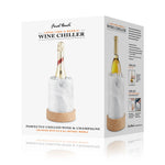 Final Touch Large Cork & Marble Wine Chiller, Natural Marble & Portuguese Cork