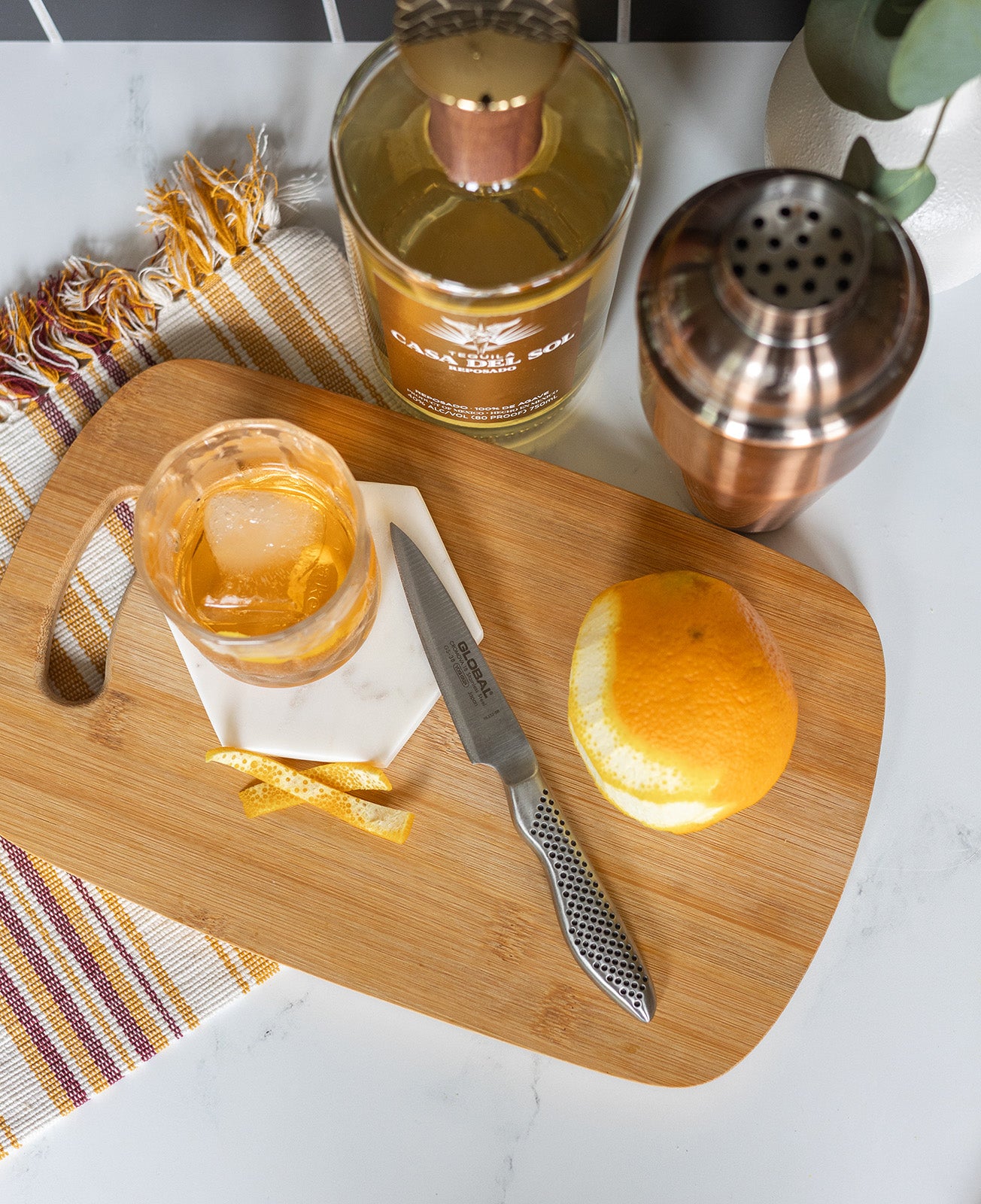 Global 5 Piece Magnetic Bar Knife Set