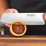 Global G-2538 3 Piece Knife Set with Chef's, Vegetable and Paring Knife