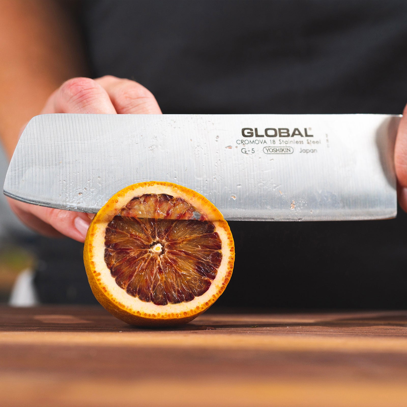 Global G-2538 3 Piece Knife Set with Chef's, Vegetable and Paring Knife
