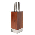 Global Toshi 5 Piece Knife Block Set, Acacia