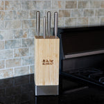 Global Toshi 5 Piece Knife Block Set, Bamboo