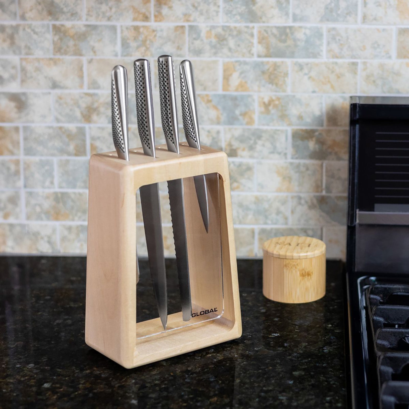 Global Hashira 5-Piece Knife Block Set