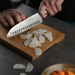 Global 3 Piece Knife Set with Santoku - Hollow Ground, Utility and Paring Knife