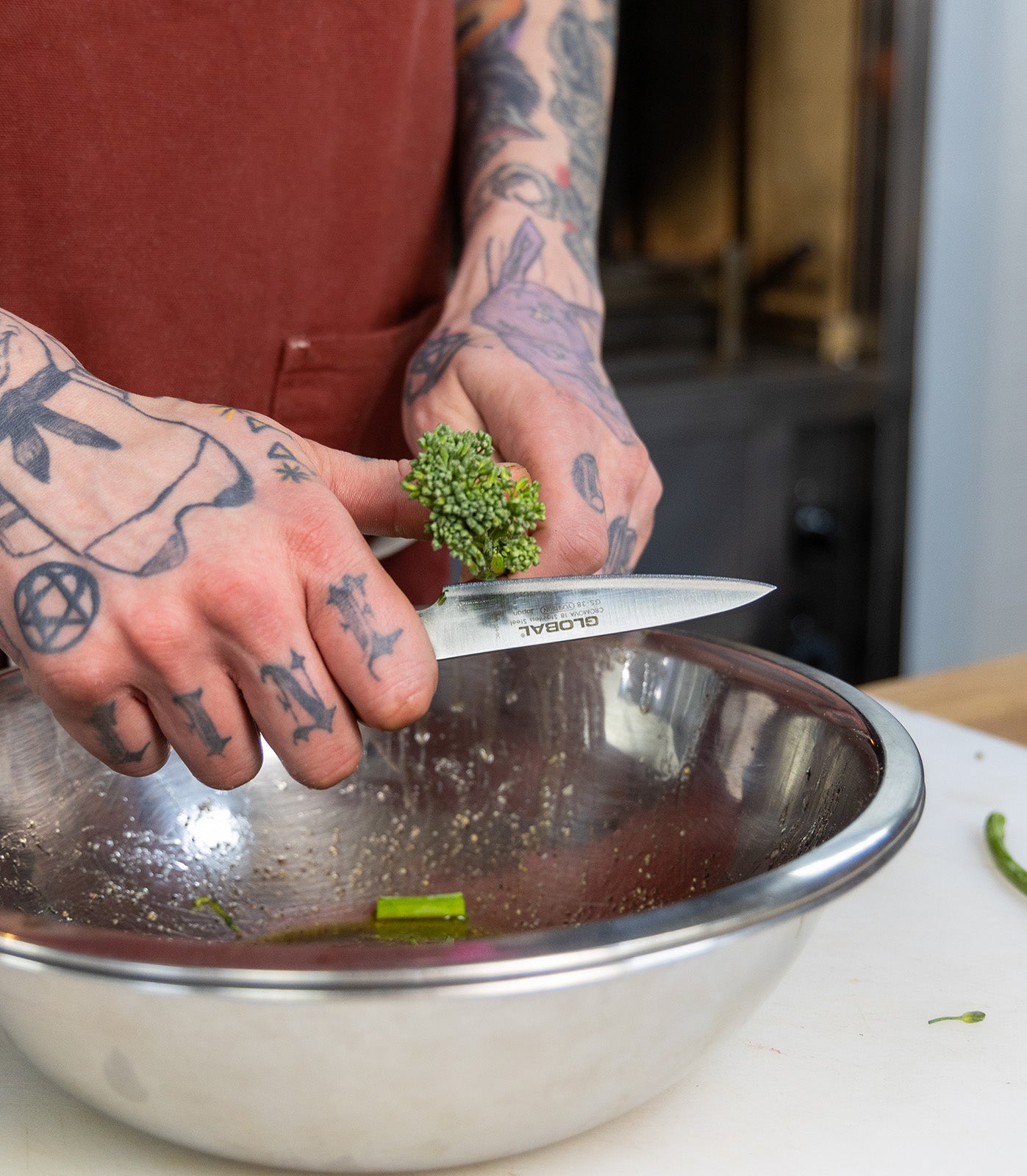 Global 3 Piece Knife Set with Santoku - Hollow Ground, Utility and Paring Knife