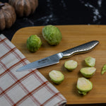 Global 3 Piece Knife Set with Santoku - Hollow Ground, Utility and Paring Knife