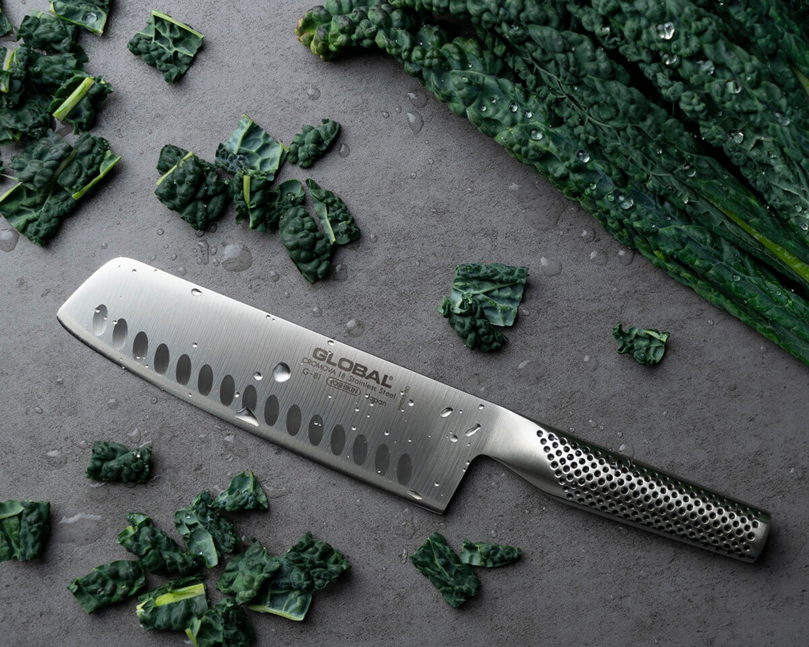 Global 7 Inch Vegetable Knife, Hollow Ground