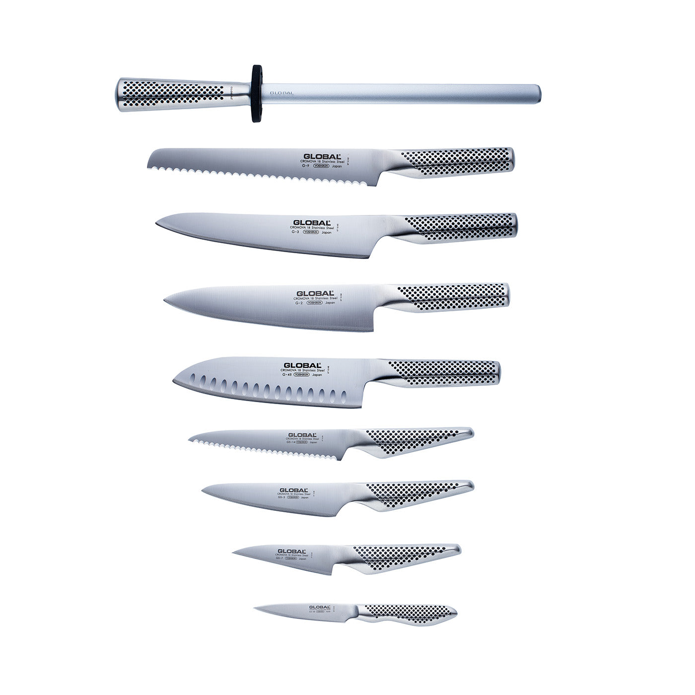 Global 10 Piece Classic Knife Block Set