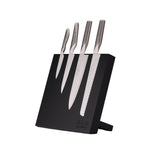 Global Bitoku Classic Essentials 5 Piece Knife Set with Magnetic Block, Rubberwood