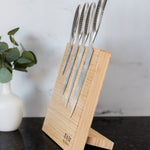Global Bitoku SAI Essentials 5 Piece Knife Set with Magnetic Block, Hardwood