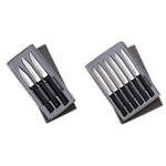 Rada 3 Piece Paring Knives Galore Set & 6 Piece Steak Knife Set in Gift Box, Black Handless