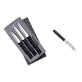 Rada 3 Piece Paring Knives Galore Set & 1.75-Inch Swivel Vegetable Peeler