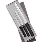 Rada 3 Piece Housewarming Knife Gift Set, Black Handles