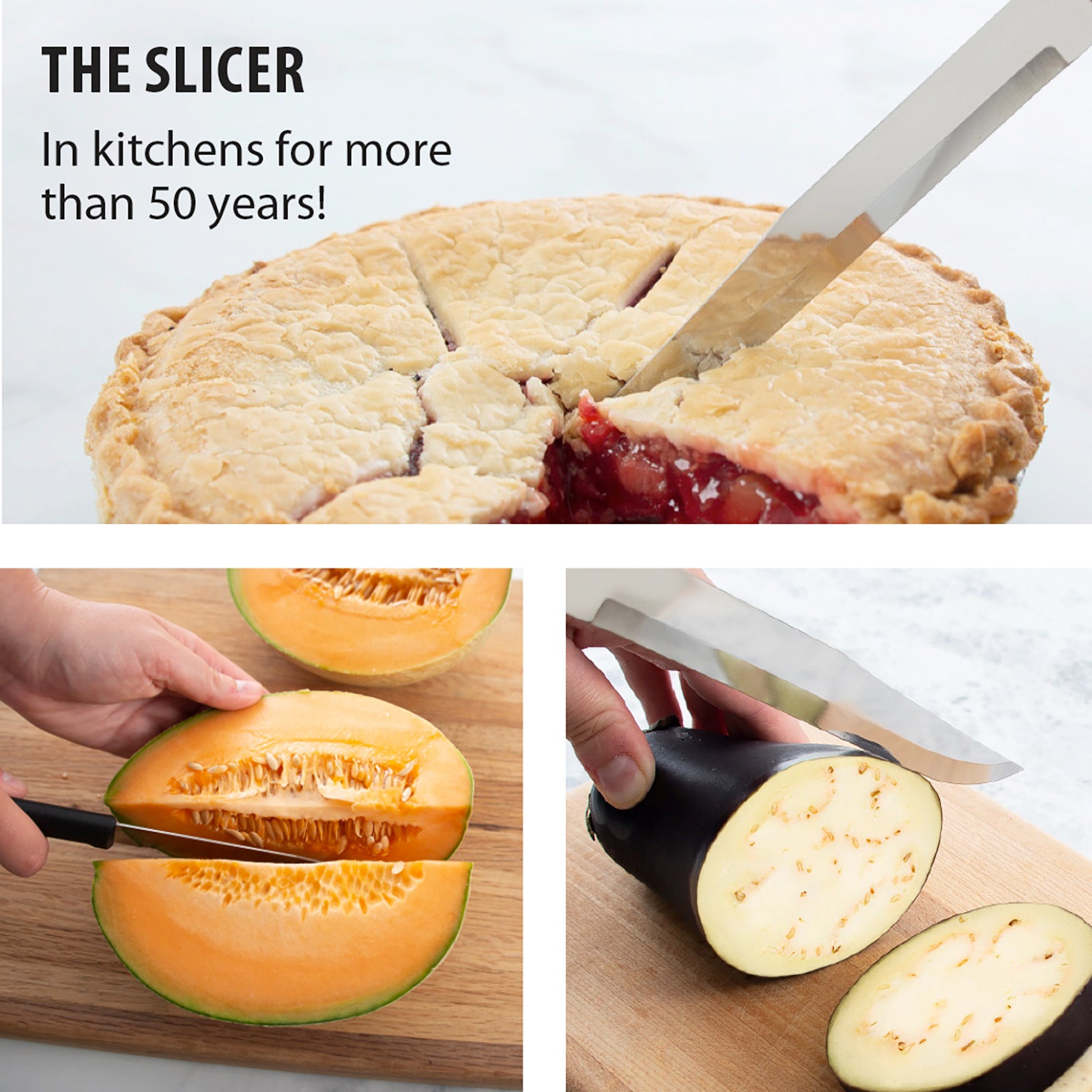 Rada 7 Piece Knife Starter Set with Gift Box, Black Handles